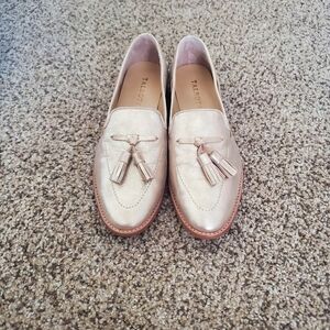 Talbots Rose Gold Tassel Loafers